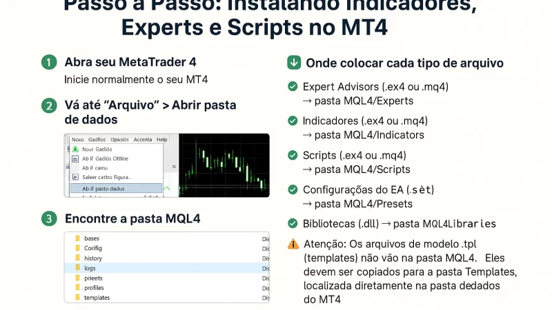 Como Instalar Indicadores no Metatrader 4 | MT4 [Guia Completo e Ilustrado]
