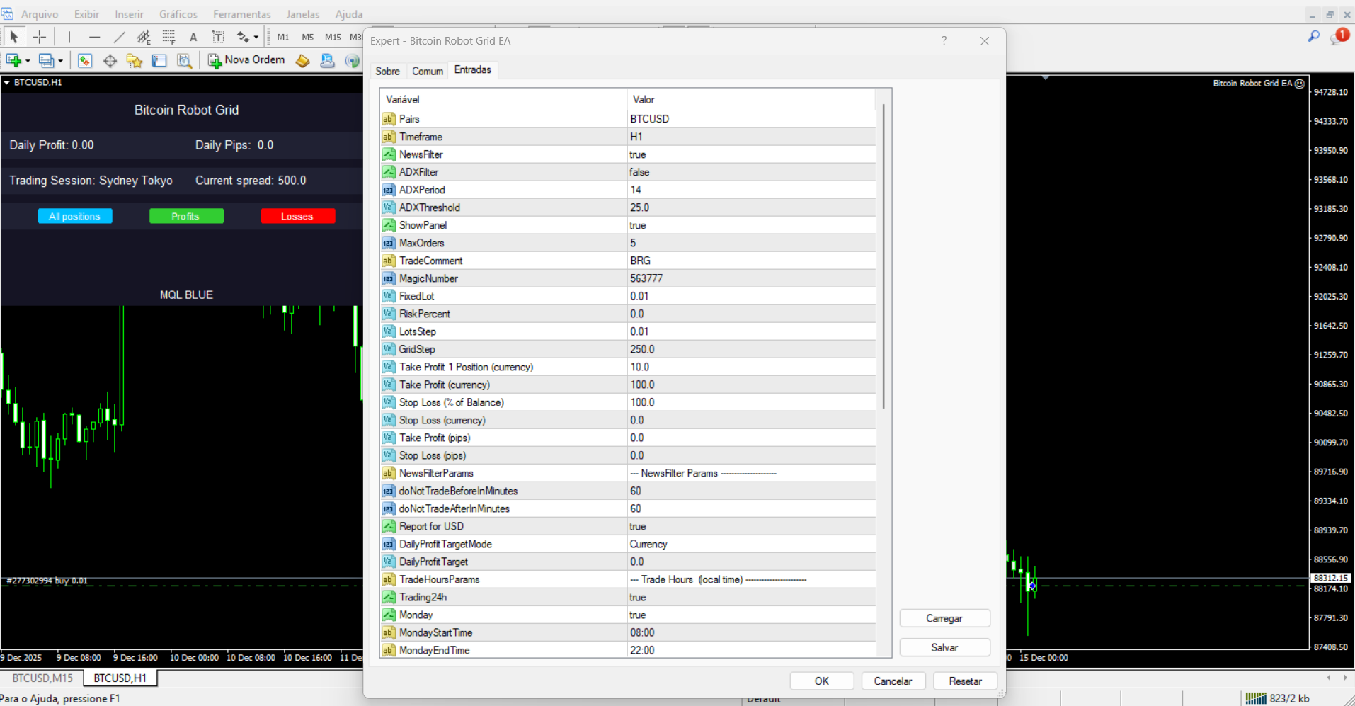 Bitcoin Robot Grid EA