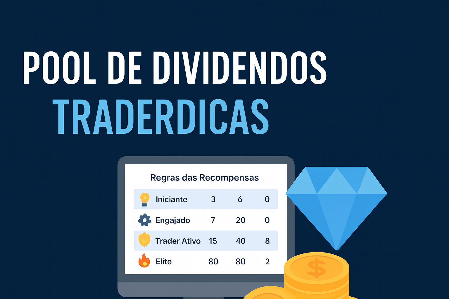 Pool de Dividendos TraderDicas: como transformar suas operações em dividendos mensais em dinheiro real