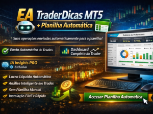 EA TraderDicas MT5 + Planilha Automática 1