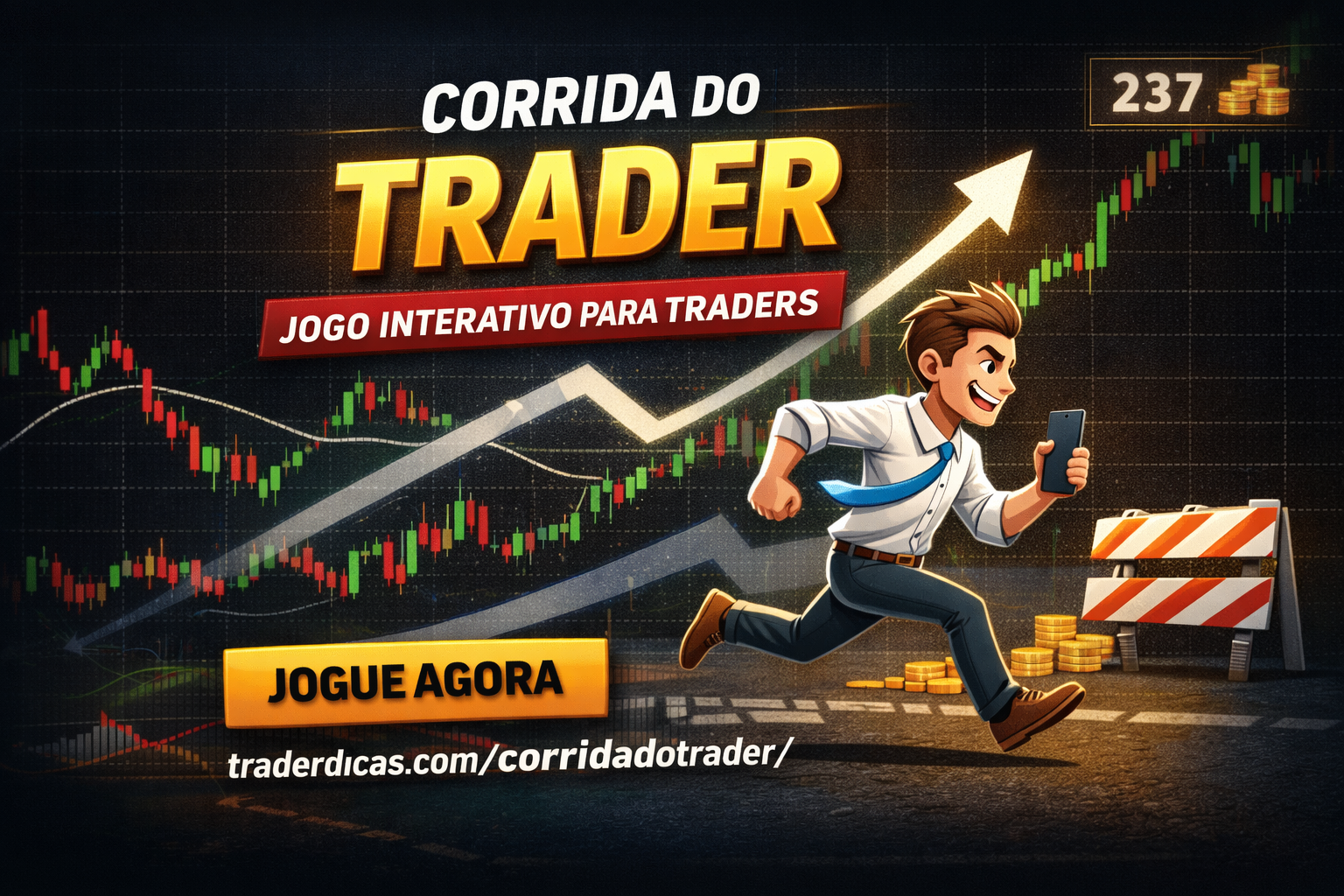 Corrida do Trader: Teste Seus Reflexos no Jogo Interativo de Day Trade