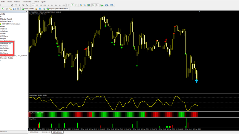 Estratégia com FHG Miracle of Forex para MT4
