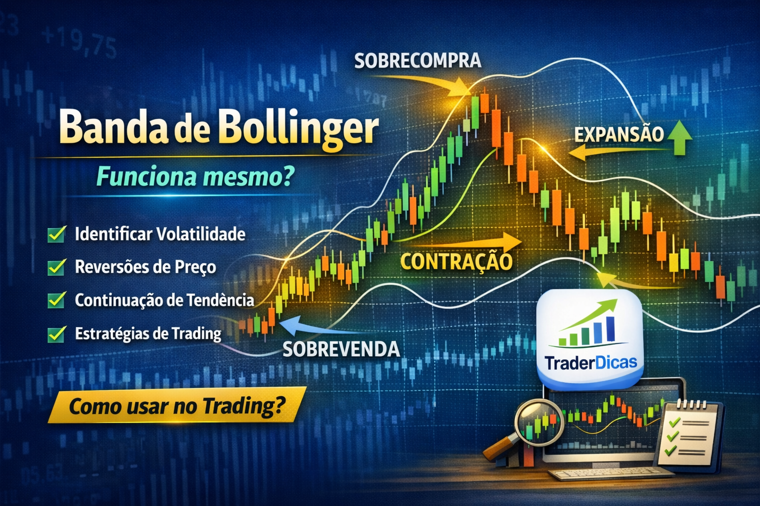 Banda de Bollinger funciona mesmo? Como usar no trading